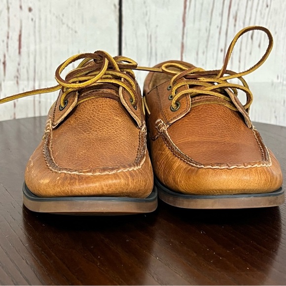 Ralph Lauren Polo Tan Leather Loafers Slip-Ons Vintage 80s 90s in size 9.5 GUC - Picture 5 of 17